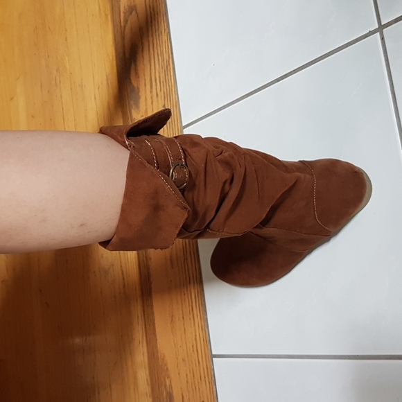 Brown Faux Suede Boots from Girl Confidential - Picture 4 of 8